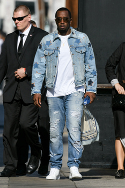 Sean Combs also known as P Diddy at Jimmy Kimmel Live