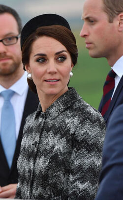 Kate William and Harry at The Commonwealth War Graves Commission Thiepval Memorial Kate William and Harry at The Commonwealth War Graves Commission Thiepval Memorial