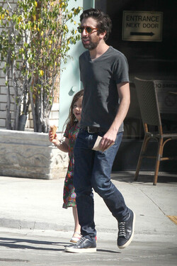 Simon Helberg Takes Daughter Adeline Helberg for Ice Cream