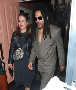 Lenny Kravitz and girlfriend Leaves The Blink Twice After Party