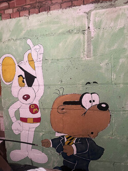 CREEPY DISNEY PICTURES IN BASEMENT OF NEW HOUSE