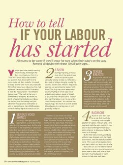 How to tell if your labour has started