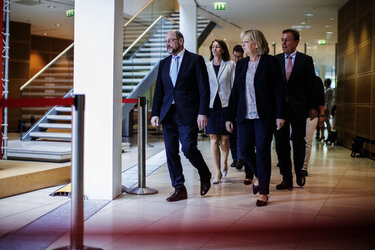 Martin Schulz reacts to state elections results