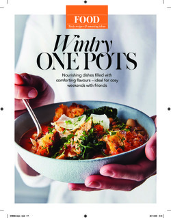 Wintry one pots Wintry one pots