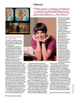 MARY QUANT THE WOMAN WHO MADE THE SIXITIES SWING MARY QUANT THE WOMAN WHO MADE THE SIXITIES SWING