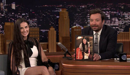 Demi Moore Talks About Her Missing Two Front Teeth on The Tonight Show Starring Jimmy Fallon