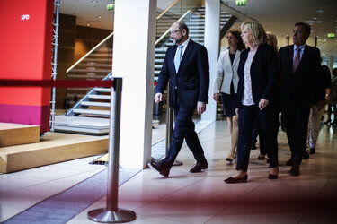Martin Schulz reacts to state elections results