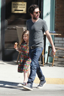 Simon Helberg Takes Daughter Adeline Helberg for Ice Cream