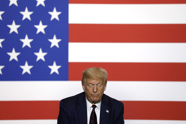 President Donald Trump Visits American Red Cross National Headquarters