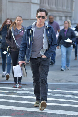 Naomi Watts and Billy Crudup seen on the set of Gypsy 