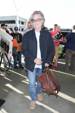 Kurt Russell and Goldie Hawn are seen at LAX Kurt Russell and Goldie Hawn are seen at LAX