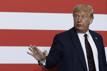 President Donald Trump Visits American Red Cross National Headquarters