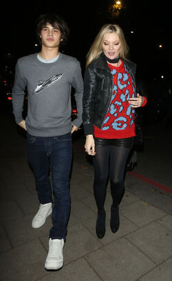 Kate Moss and Louis Baines dine at China Tang restaurant in London after Coach fashion party