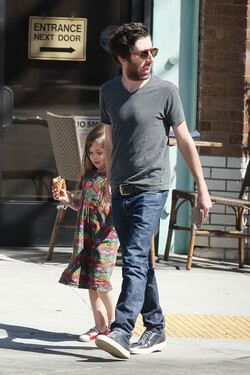 Simon Helberg Takes Daughter Adeline Helberg for Ice Cream