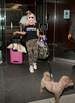 Kristin Chenoweth on her way to the Airport