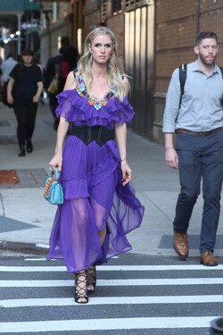 Nicky Hilton Rothschild on her way to the 50th Anniversary of Animal Haven