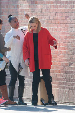 A Pregnant Katherine Heigl Spotted Filming in LA.