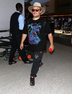 Movie Star Jack Black Loving The Rock Gods