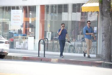 Tobey Maguire was spotted while out and about with a friend in West Hollywood