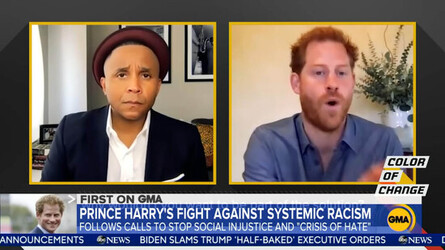 Prince Harry speaks out on social change and addressing systemic racism on US TV show Good Morning America 