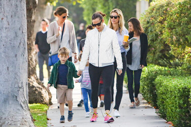 Jennifer Garner takes Samuel out for breakfast