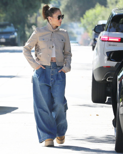 Jennifer Lopez looks downbeat on solo outing after husband Ben Affleck jetted off for trip with his ex wife Jennifer Garner and kids