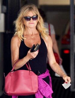 Film icon Goldie Hawn was spotted leaving the Gym in Brentwood. Film icon Goldie Hawn was spotted leaving the Gym in Brentwood.