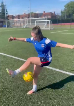 Freestyling footballer hopes to follow in the footsteps of England s lionesses Freestyling footballer hopes to follow in the footsteps of England s lionesses