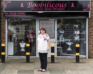 BREAST CANCER SURVIVOR WHO HAD TWO MASTECTOMIES LAUNCHES BRA SHOP