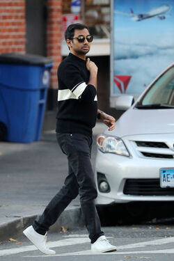 Aziz Ansari Spotted Filming In NYC