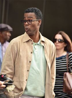 Chris Rock and Adam Sandler on set of The Week Of Chris Rock and Adam Sandler on set of The Week Of