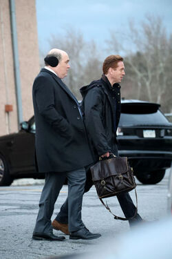 EXCLUSIVE Damien Lewis on the Set of Billions in Upstate New York