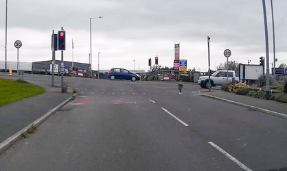 TOT RESCUED FROM ROAD