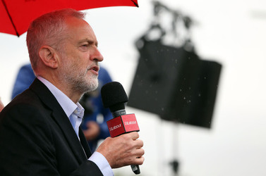 Jeremy Corbyn campaigning on Teesside