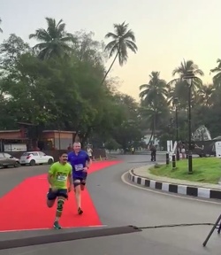 VIDEO Brit holidaymaker has leg sliced open and broken in horror crash with scooter while out jogging