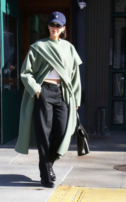 Kendall Jenner leaving Bar Pitti Restraurant NYC