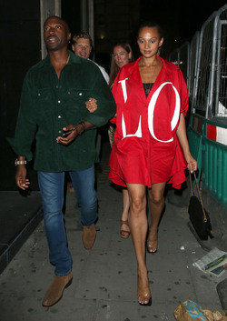 Alesha Dixon Enjoys Night Out in London
