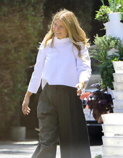 Is Gwyneth Paltrow Going For The Clown Look As She Nurses Injured Foot 
