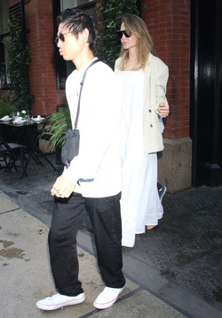 Angelina Jolie is Pictured Stepping Out in New York City.
