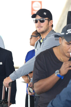 Chris Pratt is seen at LAX