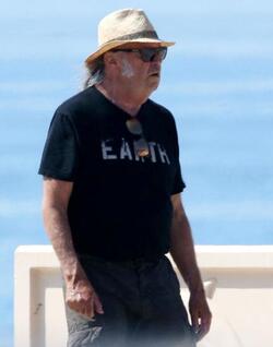 Neil Young Changes Shorts For Jeans In The Car Neil Young Changes Shorts For Jeans In The Car