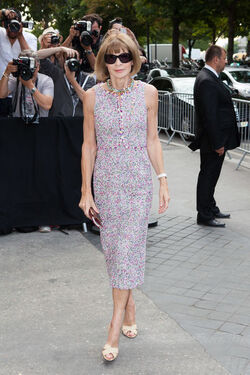 Vogue Editor Anna Wintour has been wearing the same Manolo Blahnik shoes since 1994 Vogue Editor Anna Wintour has been wearing the same Manolo Blahnik shoes since 1994