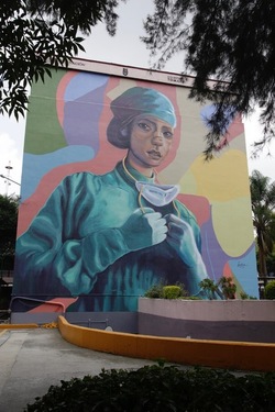 Murals In Mexico City Praise Medical Workers