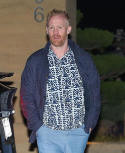 Brad Pitt s pal Thomas Houseago enjoys a dinner outing at Nobu in Malibu.
