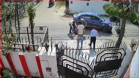 VIDEO Lucky to be alive scooter rider miraculously survives after being hit by car and catapulted through air VIDEO Lucky to be alive scooter rider miraculously survives after being hit by car and catapulted through air