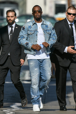 Sean Combs also known as P Diddy at Jimmy Kimmel Live