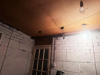 CREEPY DISNEY PICTURES IN BASEMENT OF NEW HOUSE