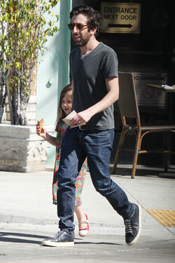 Simon Helberg Takes Daughter Adeline Helberg for Ice Cream