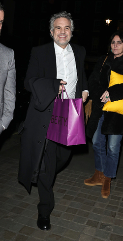 Mark Ruffalo arrives at the Chiltern Firehouse