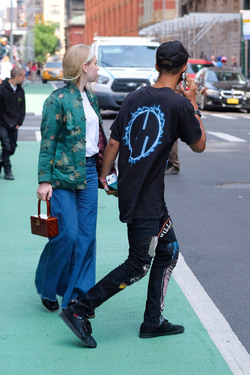 Jaden Smith out with a girl in Soho